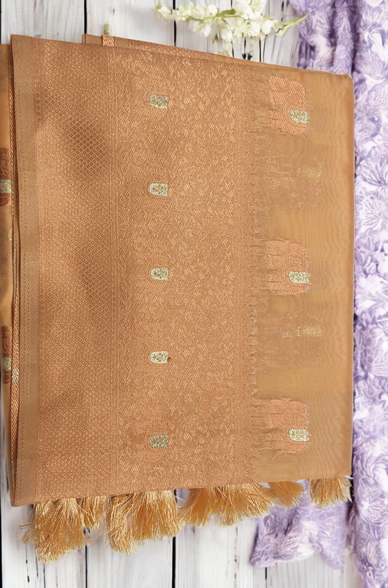 Orange-Organza-saree