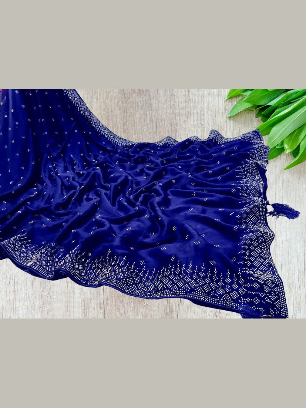 Designer Royal Blue Silk