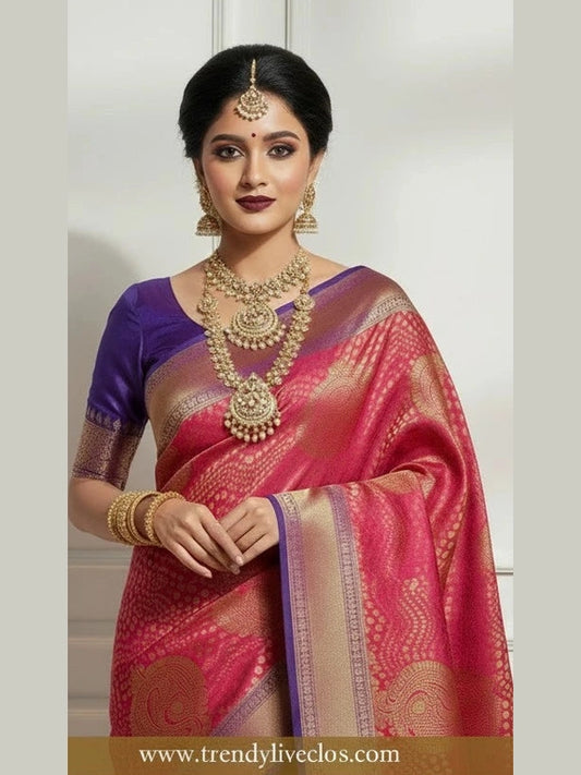 POTHYS RED Silk Saree