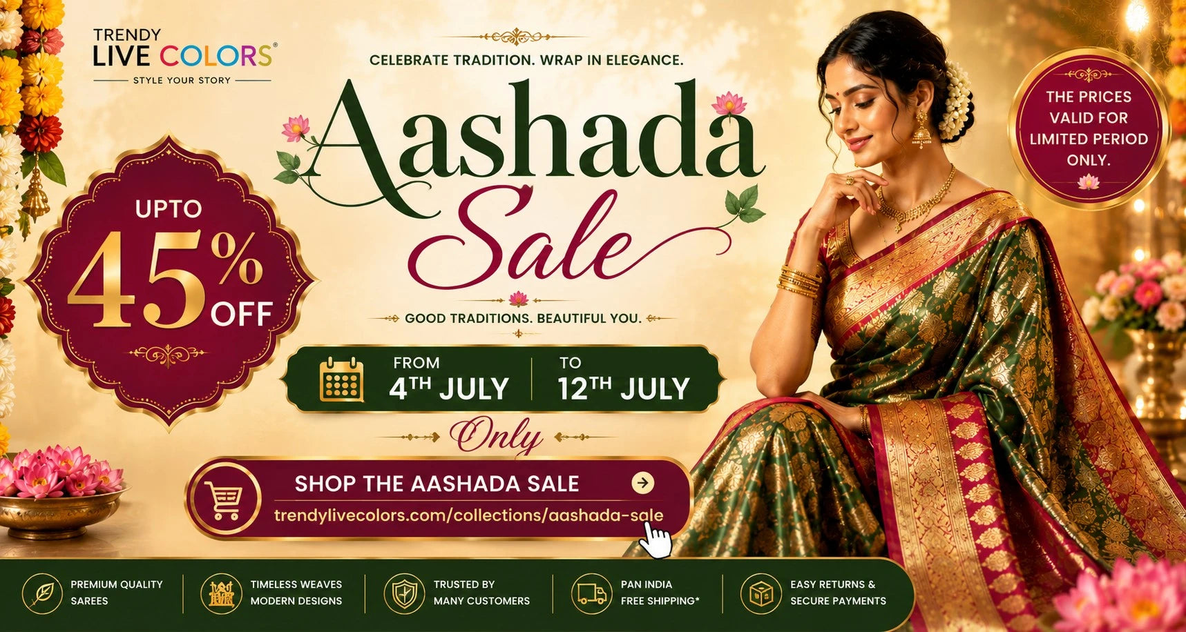aashada sarees sale