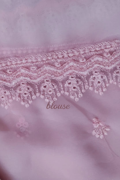 Embroidered Chiffon Saree