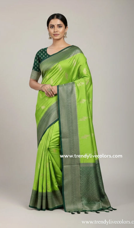 satin blend silk saree
