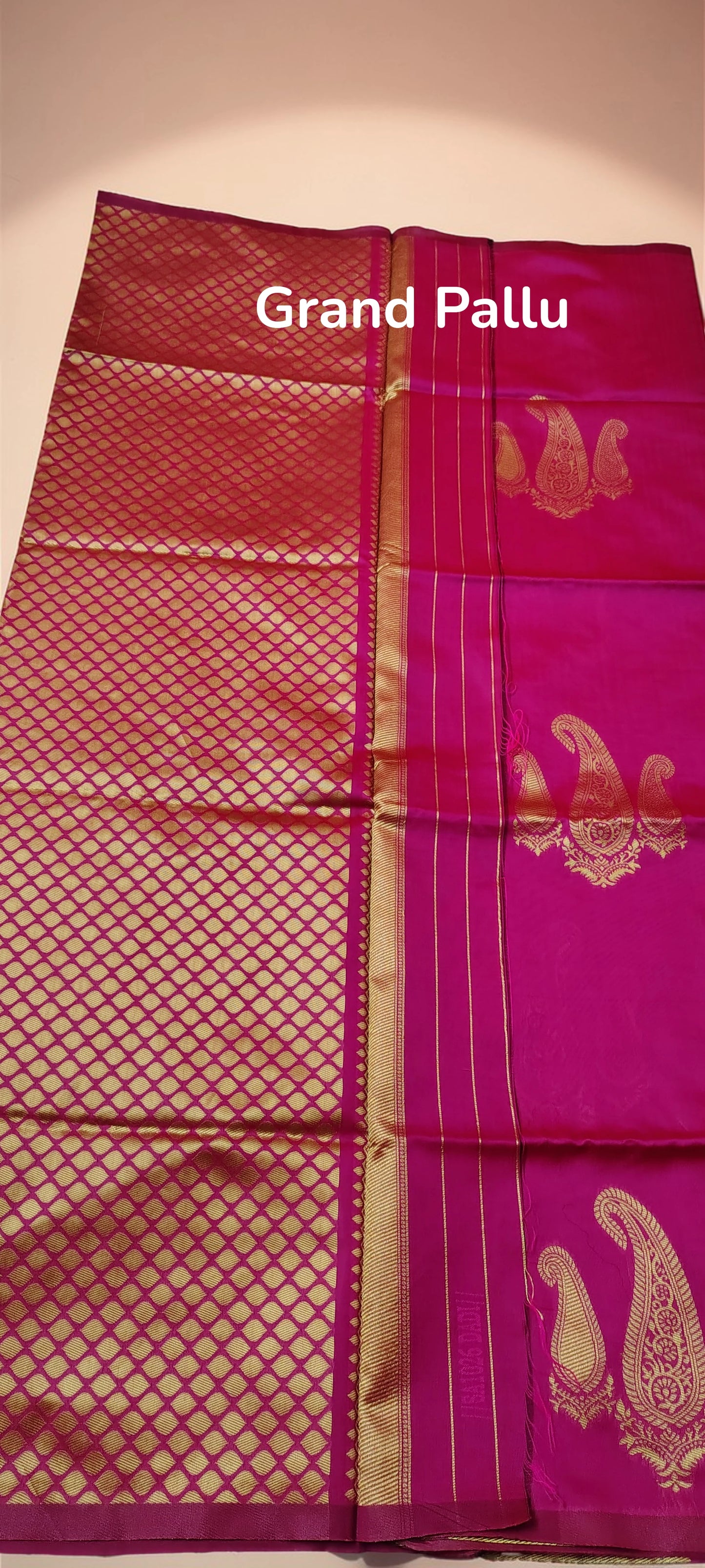 Royal Fuchsia Pink Silk Saree