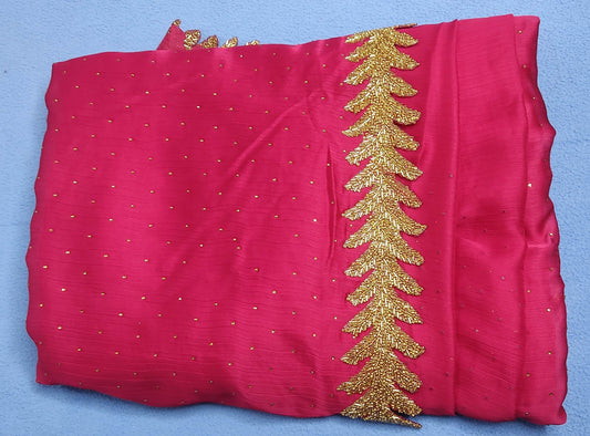 Satin chiffon sarees