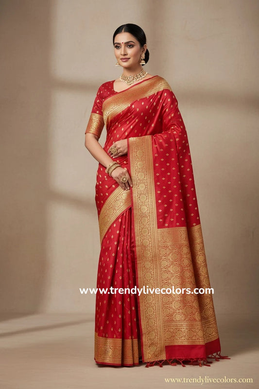 Red Banarasi Saree