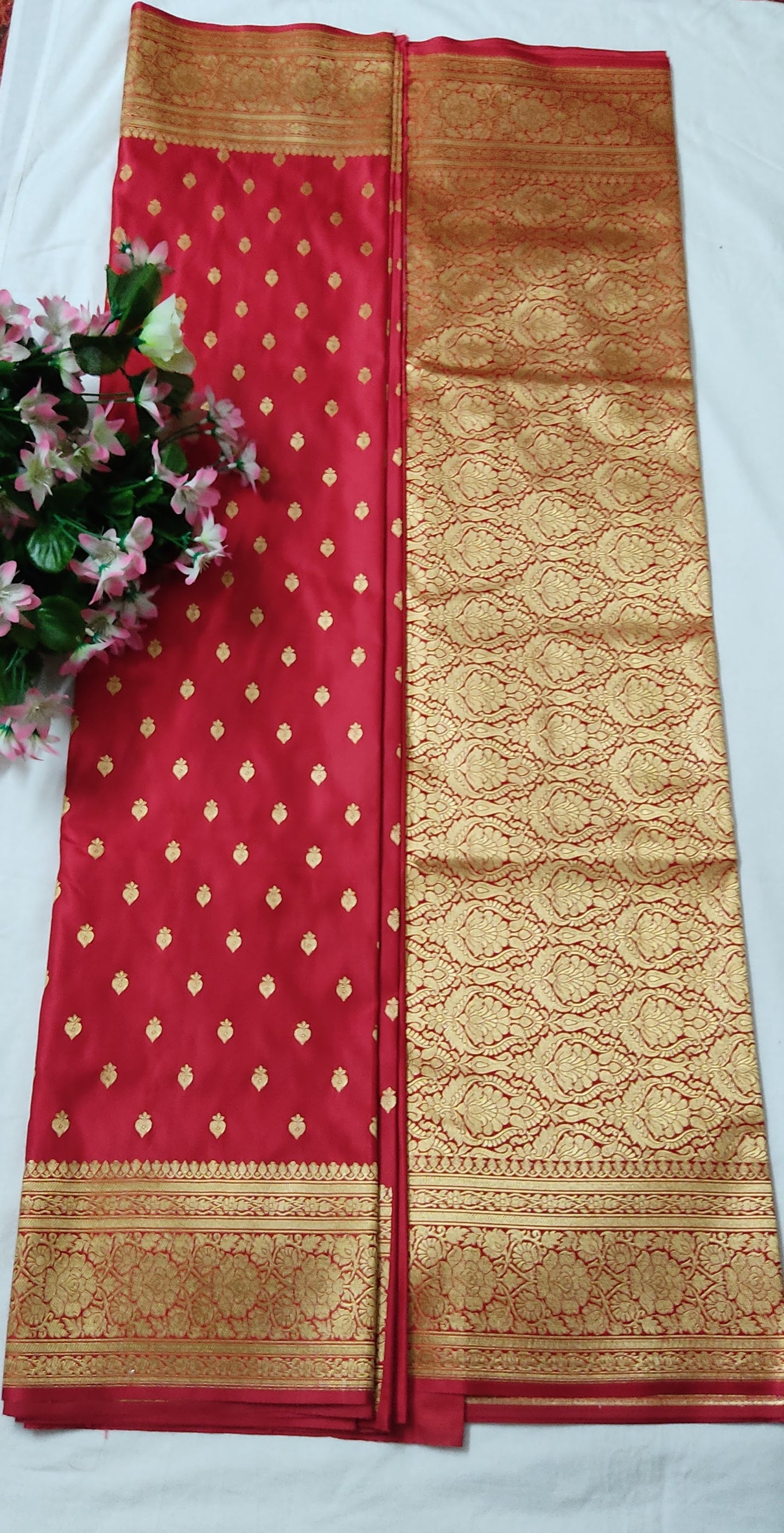 Red Banarasi Saree