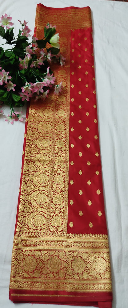 Red Banarasi Saree