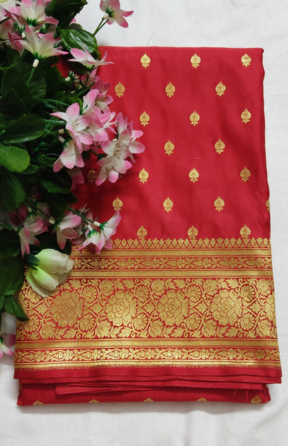 Red Banarasi Saree