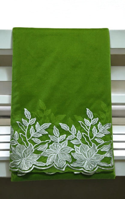 Organza Saree Lightweight Green