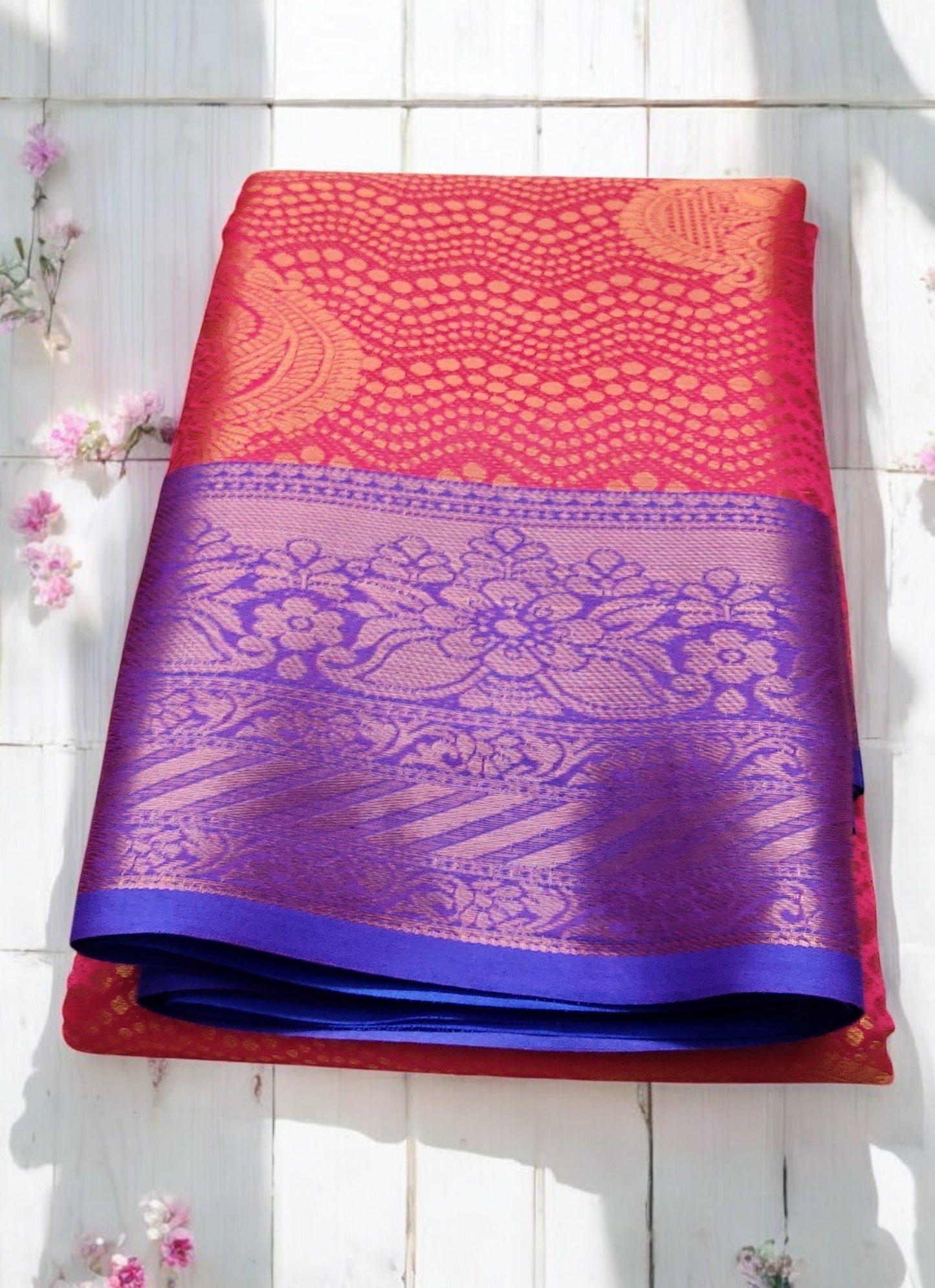 POTHYS RED Silk Saree