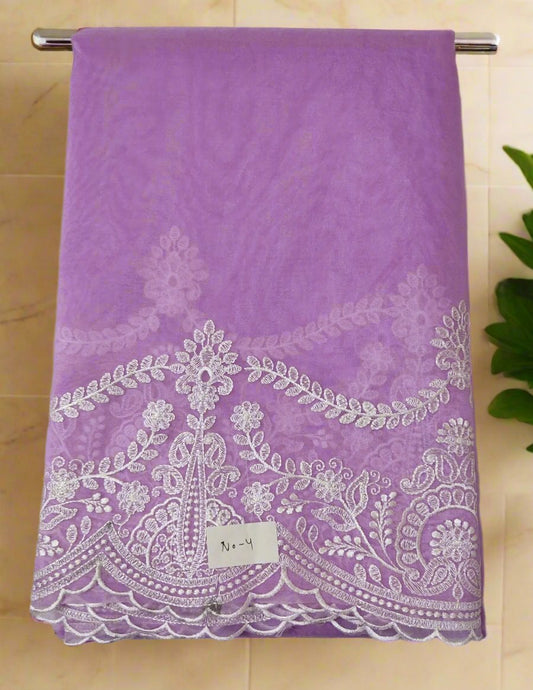 Lavender-organza-saree