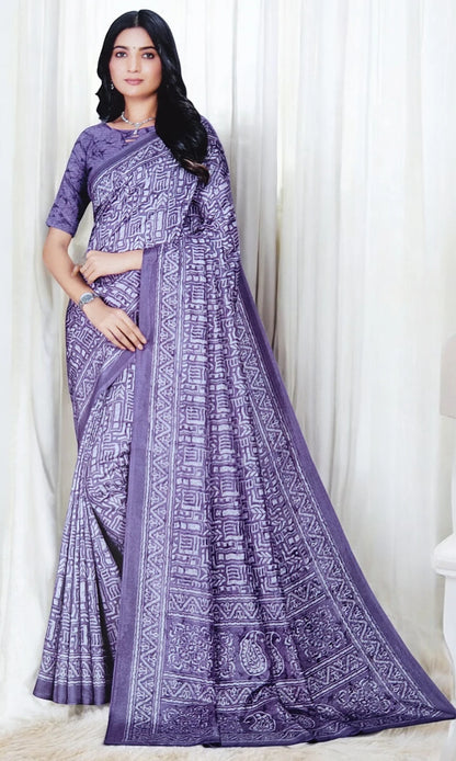 Glossy Finish Art Silk Sarees