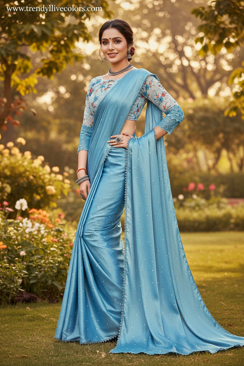 satin sarees