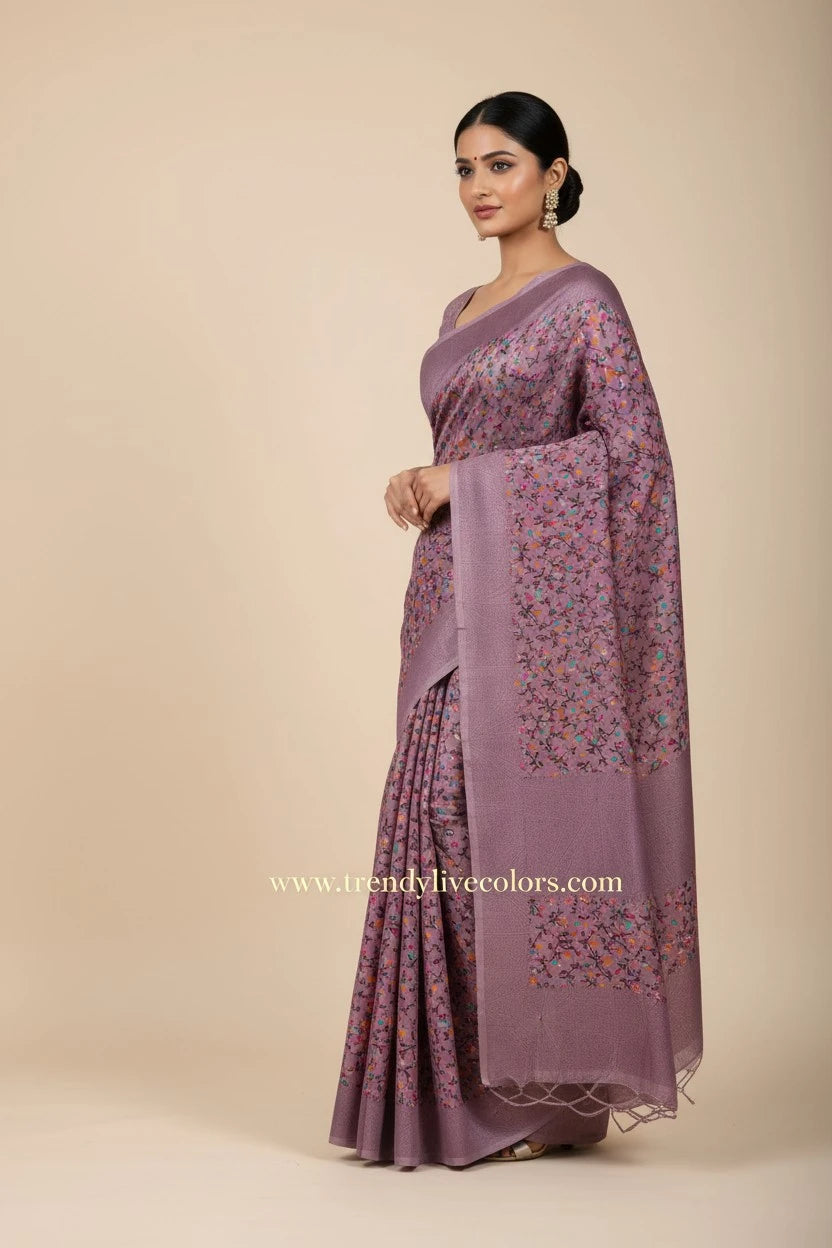 Premium Dusty Rose Soft Saree