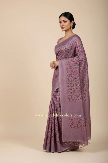 Premium Dusty Rose Soft Saree