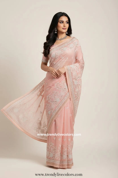 Mercerised Cotton Saree