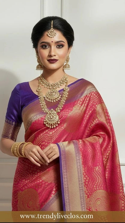 POTHYS RED Silk Saree