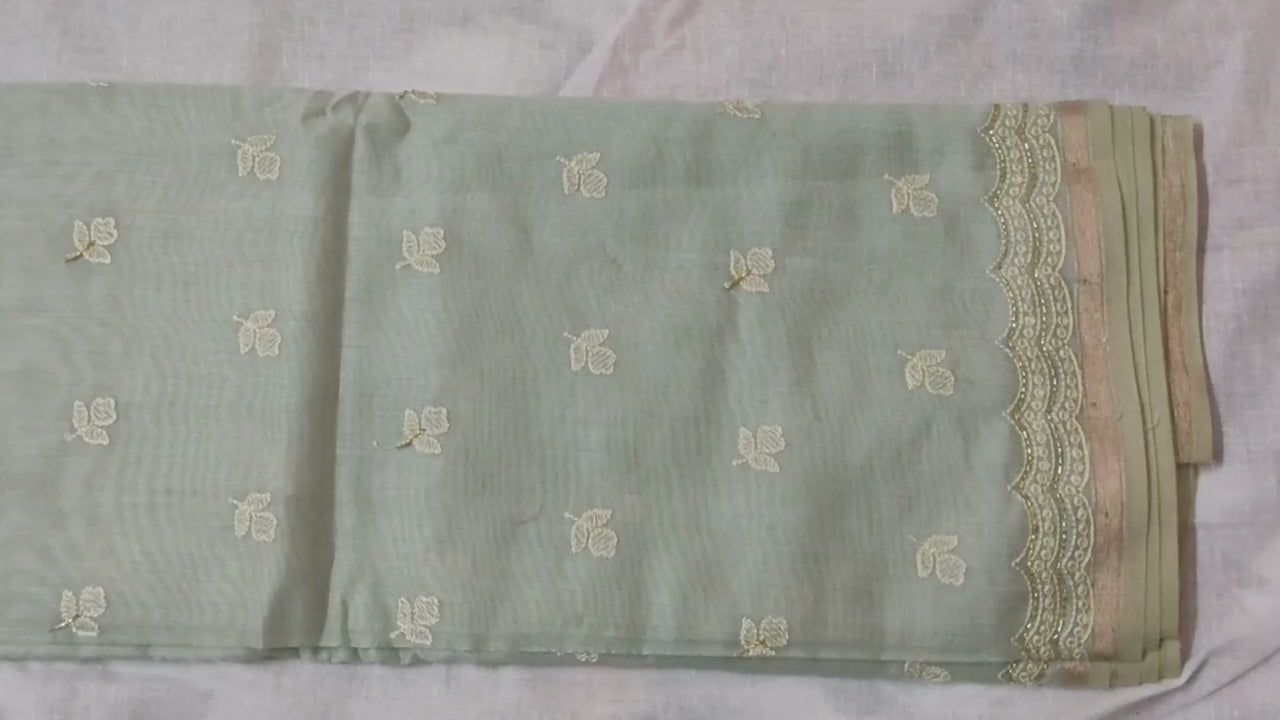 High-quality mercerized cotton sarees