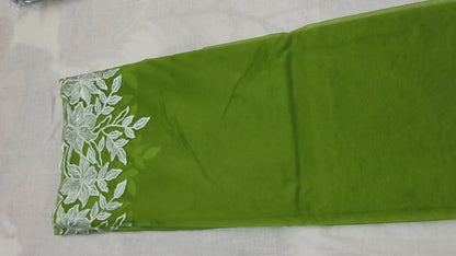 Organza Deepika Silk Sarees -Green