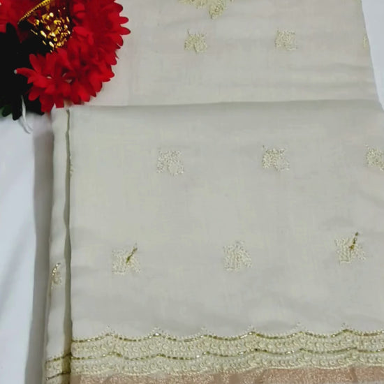 High-quality mercerized cotton sarees