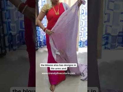 Amethyst Haze Floral Stone Saree