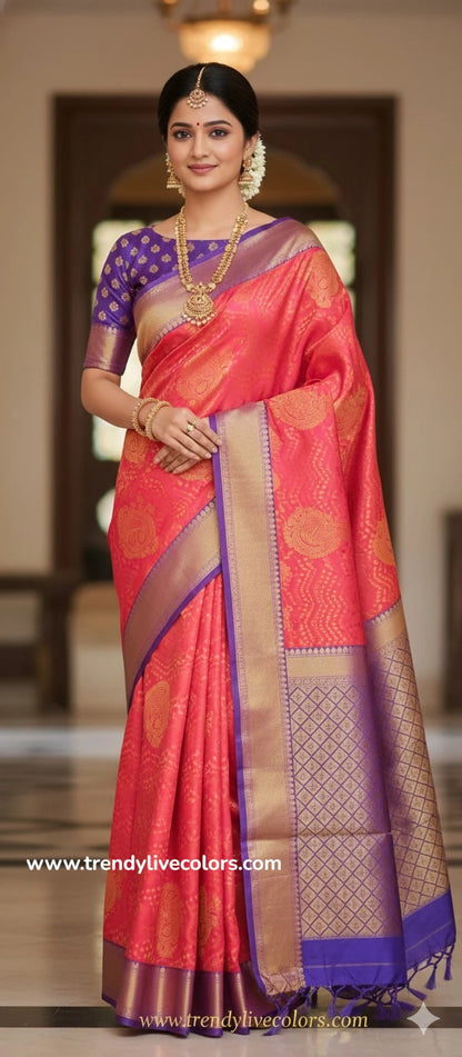POTHYS RED Silk Saree