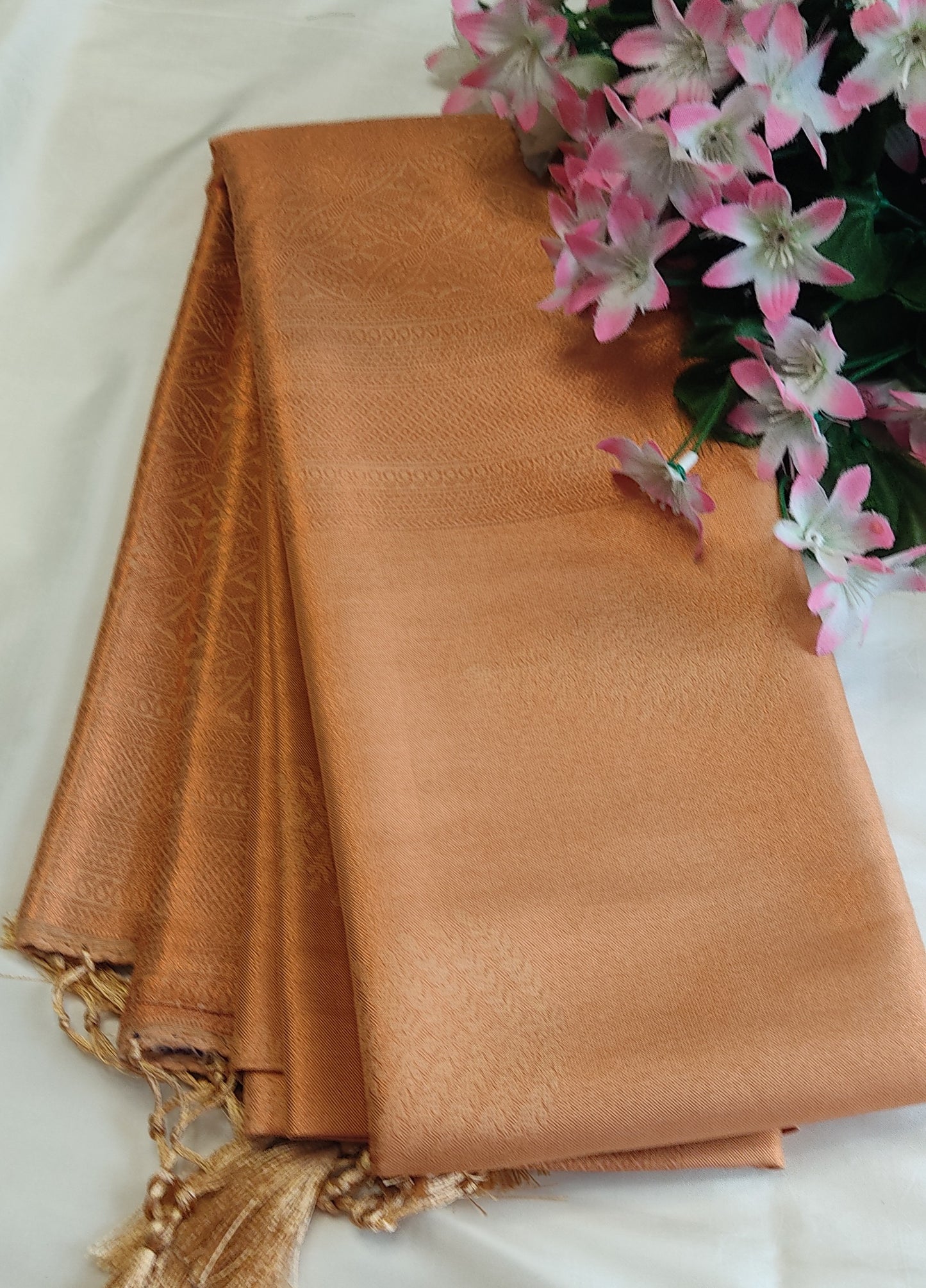 Golden Royal Blue soft silk saree